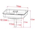 thumbnail image 2 of Bouchon de Vidange Carré en Acier Inoxydable 1pcs 78x42mm, 2 of 5