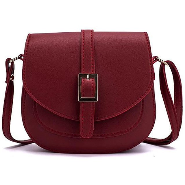 Bolsos de mensajero para mujer Bolso tipo sillín de un solo hombro para mujer Bolso pequeño Mensajero impermeable de cuero de PU
