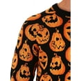 thumbnail image 2 of Autumn and Winter  Sweater Loose Color Clash Pumpkin Jacquard Women's Knit Sweater 3D Printed Pullover Casual Sweatshirt Hoodies, 2 of 8