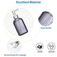 thumbnail image 3 of Dispensador de jabón de vidrio transparente con bomba de acero inoxidable a prueba de óxido, recargable para baño., 3 of 5