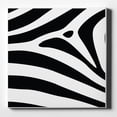 thumbnail image 1 of Black & Clear Zebra Stripes - 10" x 10" - Decorative Canvas Wall Art - White Edge - 5/8" Gallery Wrapped, 1 of 2