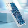 thumbnail image 6 of Case for Samsung Galaxy A25 5G Case Glitter Liquid Cute Clear Phone Case Floating Quicksand Shockproof Protective Bumper Soft TPU Case for Samsung Galaxy A25 5G Love Blue YB, 6 of 14