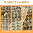 thumbnail image 4 of Mantel redondo de vinilo Tcwhniev con borde elástico, 100 % impermeable y resistente al aceite, de PVC, fácil de limpiar, para interior y exterior, a cuadros marrones, de 114 a 140 cm, 4 of 8