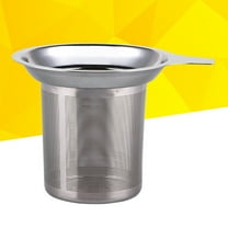 FONDOTIN Fine Tea Strainer Coffee and Tea Filter Basket Silver 1Pack