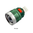 thumbnail image 2 of maskred Lampe de Poche USB Portable d'Urgence Zoomable Torche Sans Fil Lampe de Travail Éclairage Lanterne de Poche Lumière d'Inspection Lumière Rouge, 2 of 8