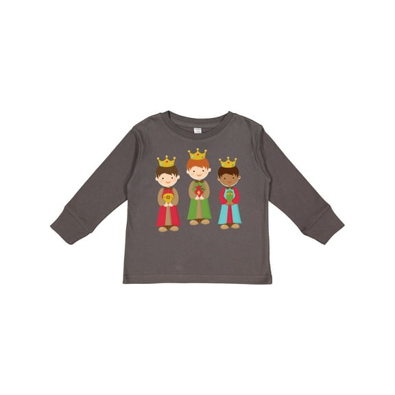 Inktastic Christmas Three Wisemen Boys or Girls Long Sleeve Toddler T-Shirt