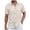 Khaki, variant on Zshosam Mens Shirt Men's Button Down Shirts Short Sleeve Linen Textured Shirts Casual Summer Beach Shirts Size S,(Sky Blue S)
