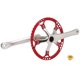 thumbnail image 3 of Juego De Bielas Para Bicicleta, Juego De Bielas De Integración Rojo Plateado, Proceso De Pulido Para Montar Ciclistas Tiendas De Automóviles Ciclismo ANGGREK Otros, 3 of 8