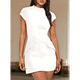 thumbnail image 5 of Vestido de Verano para Mujer, Cuello Alto, Corta, Minivestido de Fiesta, , Talla XL, 5 of 8