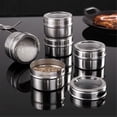 thumbnail image 4 of Uioepy Tanks Stainless Storage Containers Transparent Home and kitchen Silver, 1 spice jar, 4 of 6