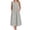 Gray, variant on Womens Dresses Summer Sleeveless Sun Dress Maxi Long Dresses Round Neck Loose Lightweight Casual Travel Dresses with Pockets