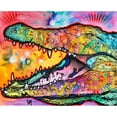 thumbnail image 3 of Dean Russo Collection 18x15 Black Modern Framed Museum Art Print Titled - Alligator, 3 of 5