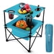thumbnail image 1 of VILLEY Mesa de picnic portátil para acampar, mesa de playa plegable liviana con 4 portavasos y bolsa de transporte para campamento, viajes, pesca y actividades al aire libre, 1 of 5