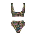 thumbnail image 6 of Rocae Snake And Flower for Bikini Set for Women Two Piece Sexy High Swimsuits Split Crossover Bikini XX-Large, 6 of 9