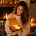 thumbnail image 5 of Halloween Mini Pumpkin Candle Lights—12 Pack, Flameless Short Electronic Candles for Halloween Party Home Indoor Decorations, 5 of 6