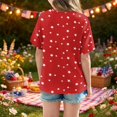 thumbnail image 3 of Grblisyd 4th of July Girls T Shirts Red White Blue Kids Summer Tops Crewneck Short Sleeve Patriotic Graphic Tees 7-8 Years, 3 of 6