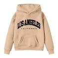 thumbnail image 3 of Tiijoy Toddler Girls Hoodies Los Angeles Print Long Sleeve Hooded Sweatshirt, Sizes 3-4T, 3 of 3