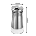 thumbnail image 6 of 2pcs Salt and Pepper Shakers,Stainless Steel Glass Shaker for Salt Powder Sugar Cinnamon Pepper, Spice Dispenser with Adjustable Pour Holes, 6 of 7