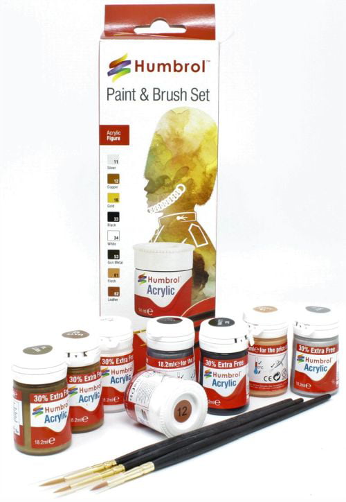 Humbrol Paint Brush Pack COLORO BRUSHES 4 