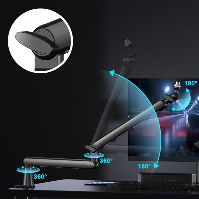 Adjustable Microphones Scissor Arm Stand Metal for Recording and Broadcasting