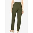 thumbnail image 2 of Jessica London Women's Plus Size Petite Stretch Cotton Chino Straight-Leg Pant, 2 of 5