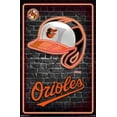 thumbnail image 2 of MLB Baltimore Orioles - Neon Helmet 23 Canvas Wall Poster, 22.375" x 34", 2 of 4