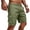 Army Green -BL18, variant on Cargo Chino Shorts for Men - Lightweight Elastic Waist Knee Length Bermuda Shorts with Multi Pockets Summer Fishing Short Cargo Pants Dark Green 3XL