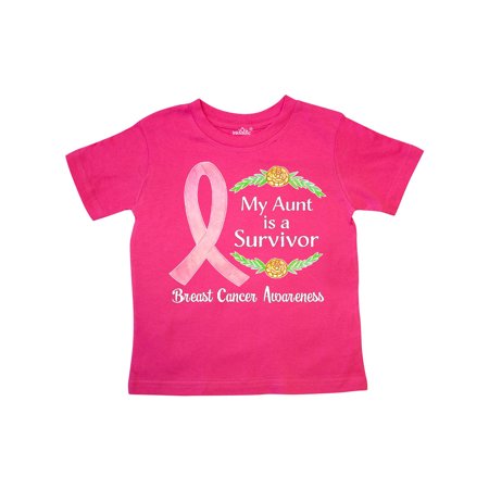 

Inktastic My Aunt is a Survivor Breast Cancer Awareness Gift Toddler Boy or Toddler Girl T-Shirt