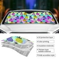 thumbnail image 4 of Kdxio Graffiti Pineapples Print Front Windshield Sun Shade,Folding Auto Sunshade for Car Truck SUV-, 4 of 7