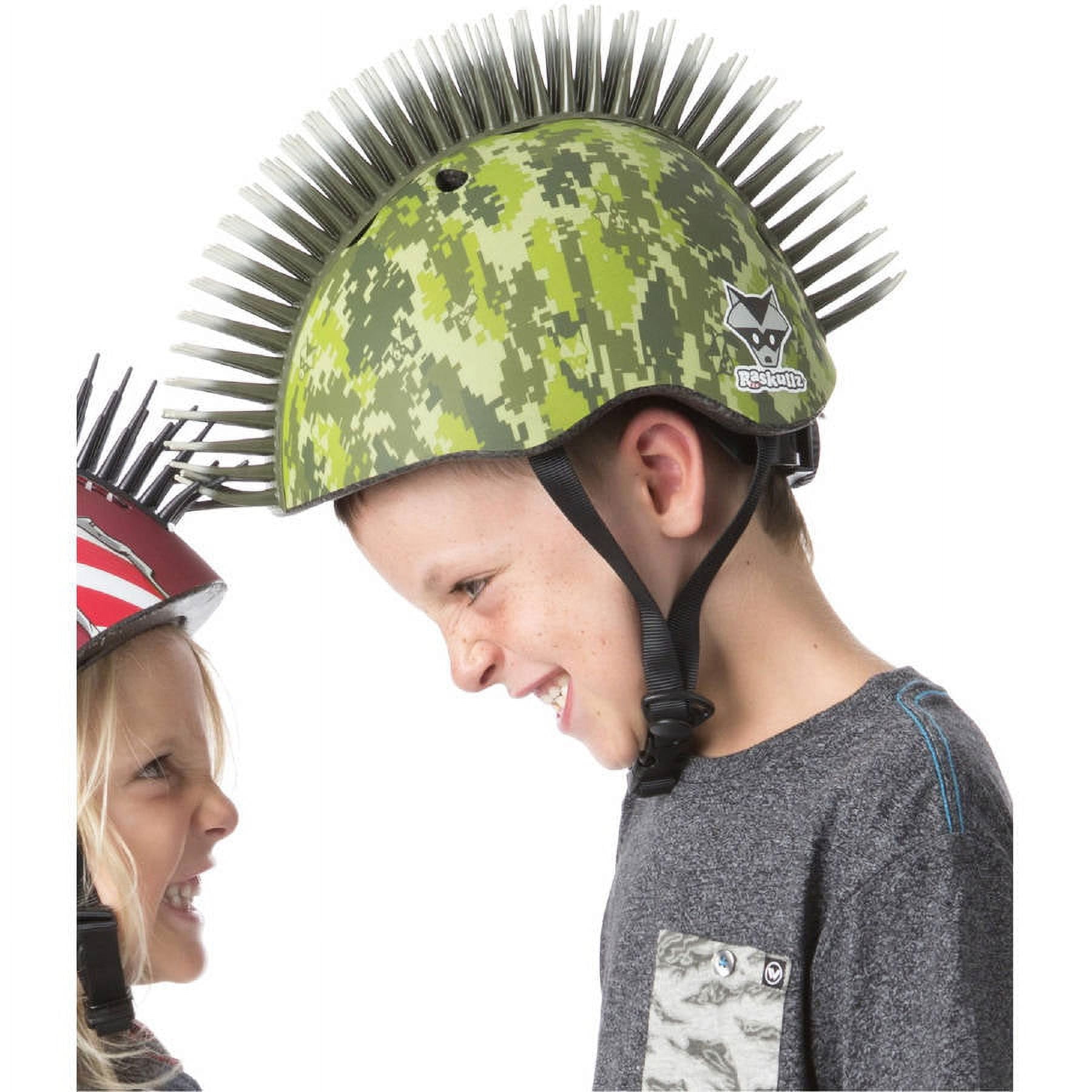  Raskullz Mohawk - Cascos para niños mayores de 3 años y 5 años  : Deportes y Actividades al Aire Libre