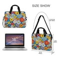 thumbnail image 3 of FORMRS 16" Laptop Bag Carrying Sleeve Case with Handle Travel Shoulder Briefcase, Floral Fiesta, 3 of 8