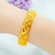 thumbnail image 2 of Pulsera chapada en oro tallada en hueco para mujer, 25 g, 2 of 2