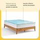 thumbnail image 5 of Cubre Colchón Nooz Memory Foam Infusionado con Gel Colchoneta Espuma Memory Foam 5cm Azul Matrimonial, 5 of 8