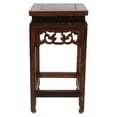 thumbnail image 1 of ELAYARD Wood Planter Stool Dark Brown Wooden Storage Rack for Indoor Use 1Pcs, 1 of 7