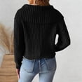 thumbnail image 4 of TINZ Sweater Dress Long Sleeve Oversized Tunic With Exquisite Embroidery And Panel Design Warm Winter Knit Vest Dress Long Pullover Sweater Belted Long Dress, 4 of 4