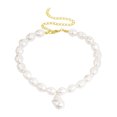thumbnail image 1 of Collier Ras du Cou Femme Mode Vintage Fausses Perles Décor Collier Bijou Collier, 1 of 10