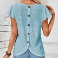 thumbnail image 4 of LOVZFMLL Hauts d'Été pour Femmes T-shirt à Manches Courtes Col Rond, 4 of 8