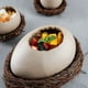 thumbnail image 5 of Cuenco de Postre de Cerámica con Forma de Nido de Pájaro | Plato con Forma de Huevo de Avestruz para Helado, Fruta y Bebidas Frías | Vajilla Decorativa Beige para Restaurantes y Barbacoas, 5 of 7