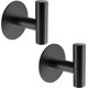 thumbnail image 1 of Ganchos adhesivos de acero inoxidable CHEPIHG para colgar en la pared color negro 2 paquetes, 1 of 5