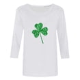 thumbnail image 3 of St Patricks Day Shirt Women Trendy 2026 Fashion Sweater Long Sleeve Crew Neck Clover Fashion Pullover Clothes, 3 of 5