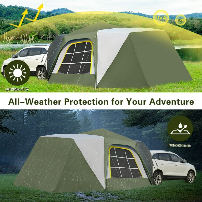 MOPHOTO SUV Tents for Camping 6-8 People, 10x10ft SUV Tent