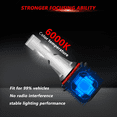 thumbnail image 4 of Fits 2001-2005 Ford Explorer Sport Trac Headlight Bulbs LED Low Beam & High + Fog Light 4pcs, 4 of 20