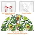 thumbnail image 6 of Kll 30" Christmas Tree Skirt Watercolor Green Tropical Xmas Tree Skirts Mat For New Year Xmas Holiday Party Indoor Outdoor Home Decoration, 6 of 9