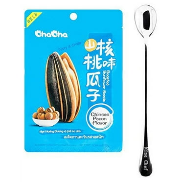 NineChef Bundle - Chacha Sunflower Roasted sunflower Seeds 160g (Chinese pecan flavor 3 Bag)   1 NineChef ChopStick