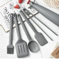 thumbnail image 6 of Kitchen Gadgets,YiXing Non-Stick Silicone Kitchen Utensils Set,5Pieces,Cooking Utensils,Ideal for Fish,Eggs,Pancakes(Gray), 6 of 6