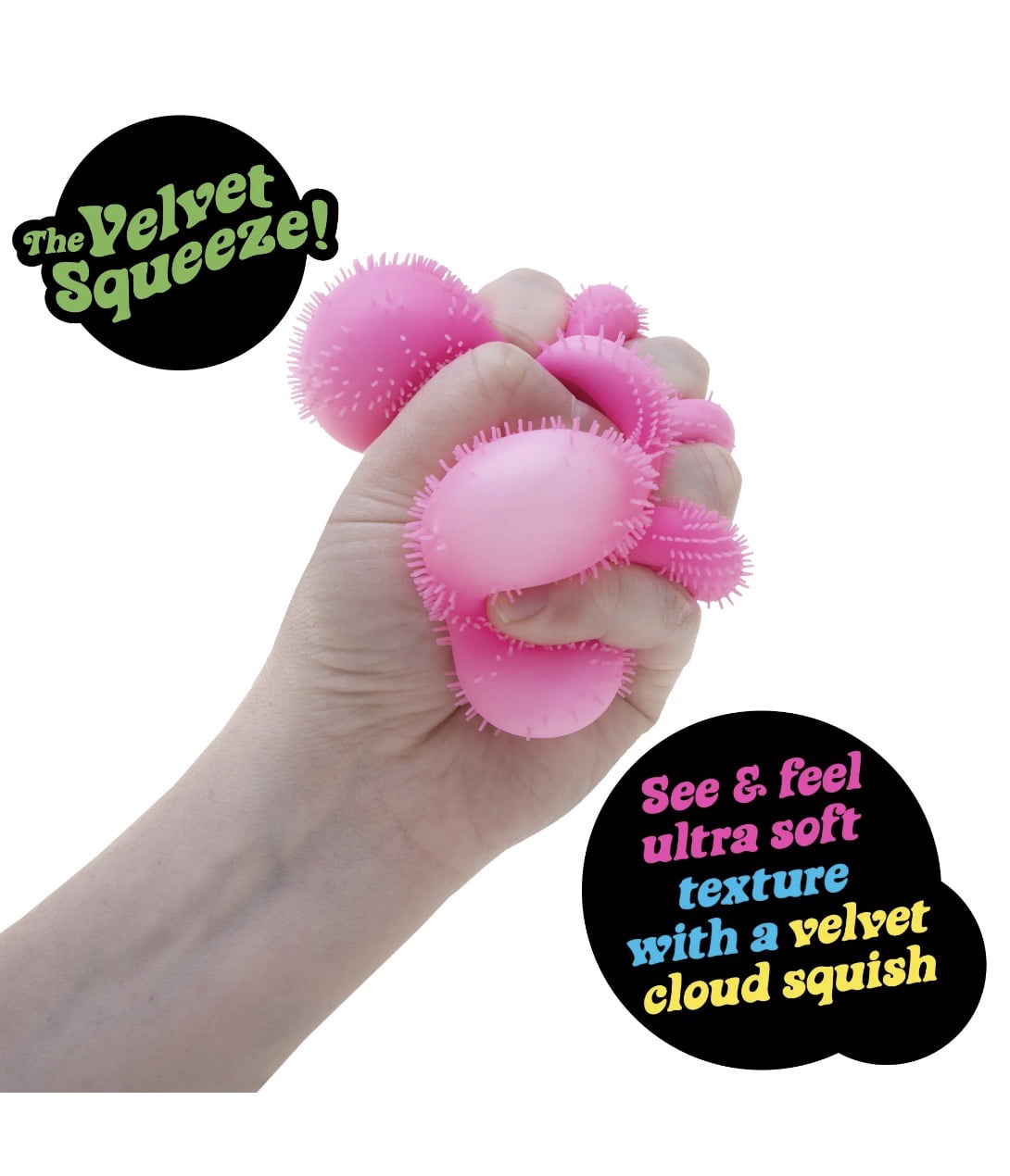 Schylling FUZZ BALL FLOWER POWER, 1 RANDOM COLOR CHOSEN, STRESS