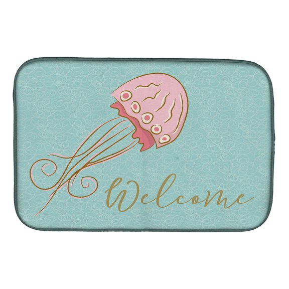 Jelly Fish Welcome Dish Drying Mat