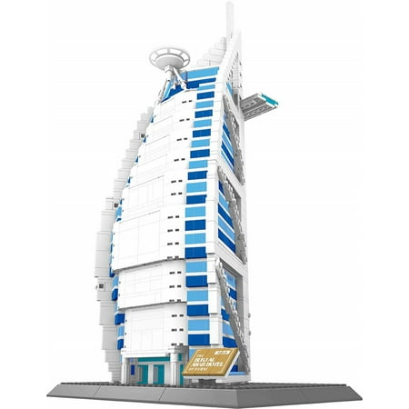 The Burj AL Arab Hotel Dubai Building Block 1307 pcs World's Architecture (Best Hotel Architecture In The World)