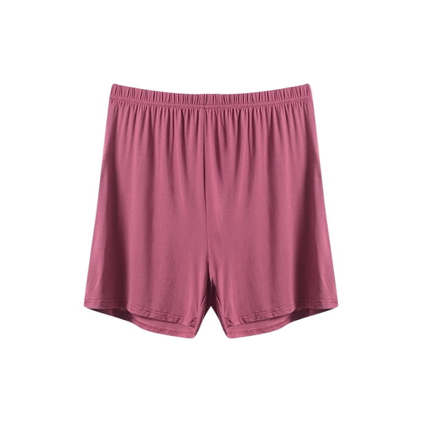 Pantalones de Cintura Elástica para las Mujeres de Verano Delgado Cuarto Cortos Color Estilo Delgado Pijamas Casuales, Pantalones de Tamaño Suelto