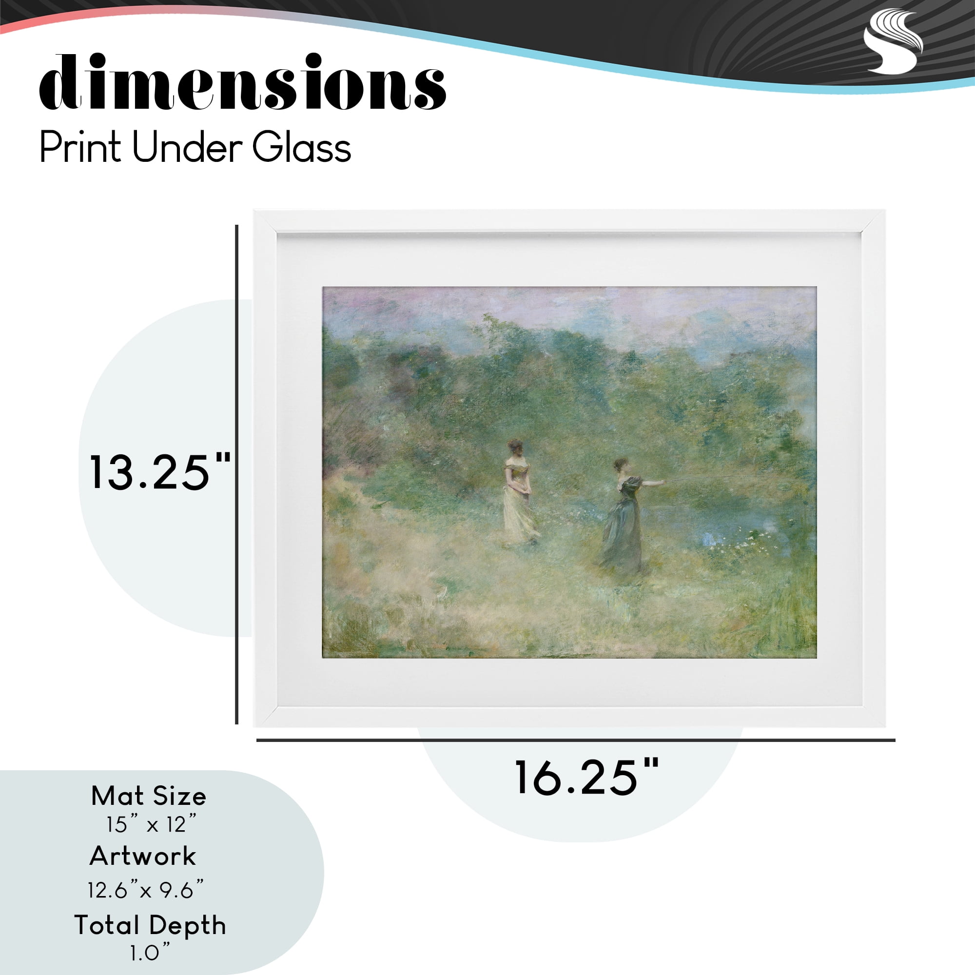 Stupell Industries Vintage Summer Fishing Ladies White Framed Print Under Glass, design by Wild Apple Portfolio